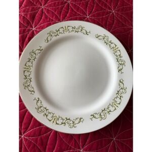 Bell Flower Fine China Dinner Plate 2999 Japan Elegant Green Floral Gold Trim